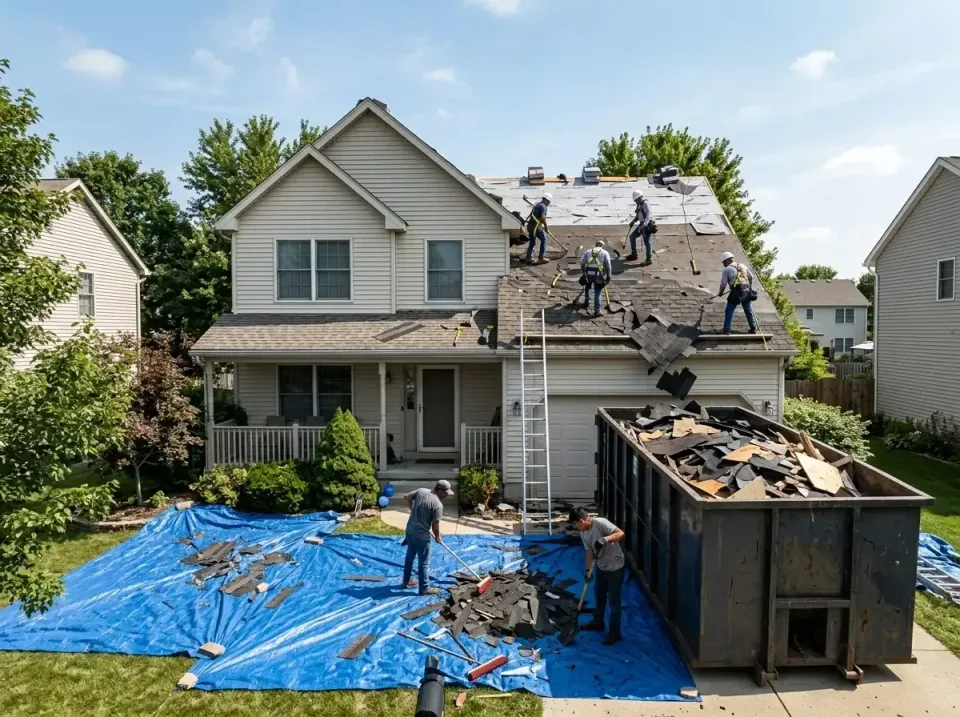 roof-replacement-debris-remova-004 — frequently asked questions, Cheapest Dumpster Rentals in Oak Forest, IL